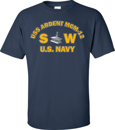 USS ARDENT MCM-12 Rate SW Steelworker T-Shirt