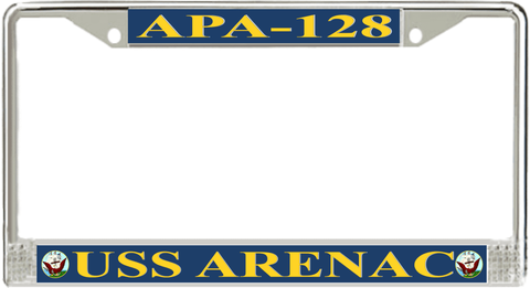 USS Arenac APA-128 License Plate Frame