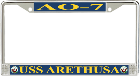 USS Arethusa AO-7 License Plate Frame