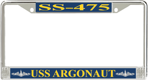USS Argonaut SS-475 License Plate Frame