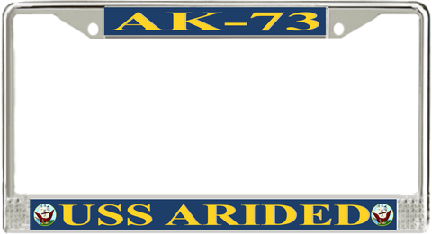 USS Arided AK-73 License Plate Frame