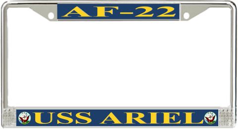 USS Ariel AF-22 License Plate Frame