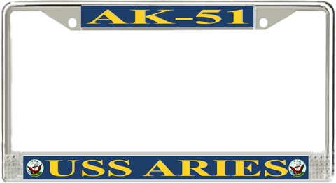 USS Aries AK-51 License Plate Frame