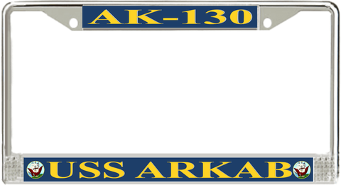 USS Arkab AK-130 License Plate Frame