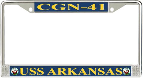 USS Arkansas CGN-41 License Plate Frame