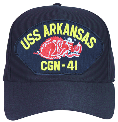 USS Arkansas CGN-41 with Boar Ship Cap