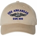 USS Arkansas SSN-800 with Dolphins Unstructured Dad Cap