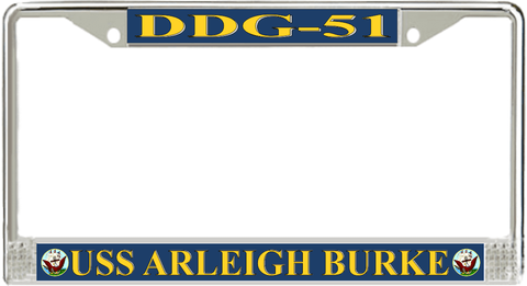 USS Arleigh Burke DDG-51 License Plate Frame