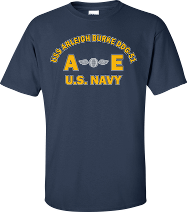 USS ARLEIGH BURKE DDG-51 Rate AE Aviation Electricians Mate T-Shirt
