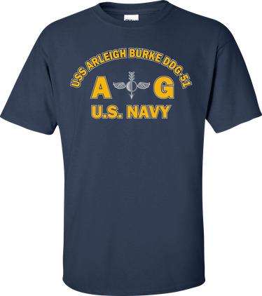 USS ARLEIGH BURKE DDG-51 Rate AG Aerographers Mate T-Shirt