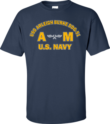 USS ARLEIGH BURKE DDG-51 Rate AM Aviation Structural Mechanic T-Shirt