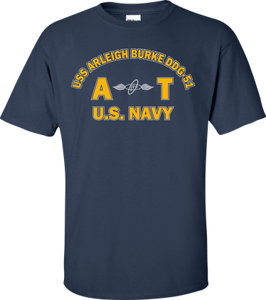 USS ARLEIGH BURKE DDG-51 Rate AT Aviation Electronics Technician T-Shirt