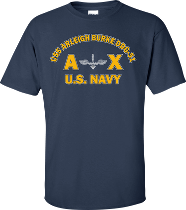 USS ARLEIGH BURKE DDG-51 Rate AX Antisubmarine Warfare Technician T-Shirt
