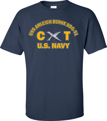 USS ARLEIGH BURKE DDG-51 Rate CT Cryptologic Technician T-Shirt