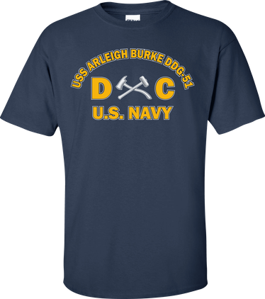 USS ARLEIGH BURKE DDG-51 Rate DC Damage Controlman T-Shirt