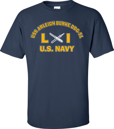USS ARLEIGH BURKE DDG-51 Rate LI Lithographer T-Shirt