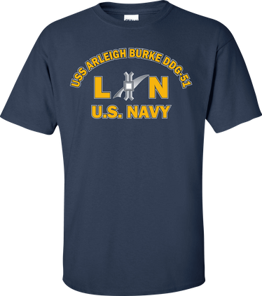 USS ARLEIGH BURKE DDG-51 Rate LN Legalman T-Shirt
