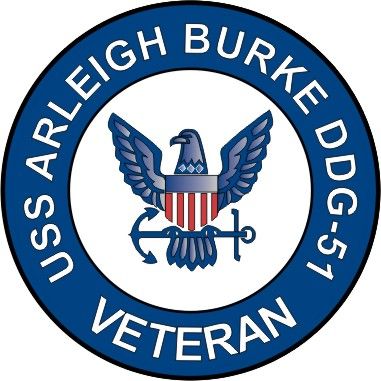 USS Arleigh Burke DDG-51 Veteran Decal Sticker