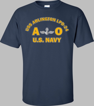 USS ARLINGTON LPD-24 Rate AO Aviation Ordnanceman T-Shirt