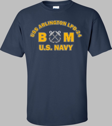 USS ARLINGTON LPD-24 Rate BM Boatswains Mate T-Shirt
