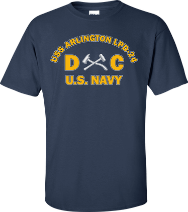USS ARLINGTON LPD-24 Rate DC Damage Controlman T-Shirt