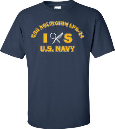 USS ARLINGTON LPD-24 Rate IS Intelligence Specialist T-Shirt