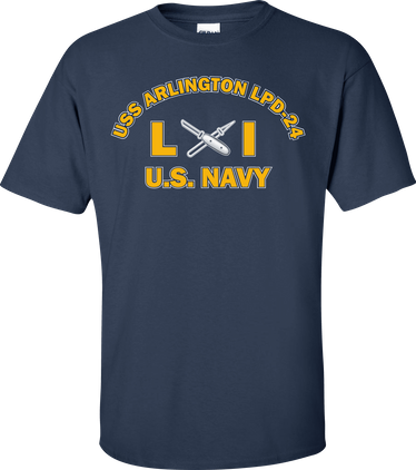 USS ARLINGTON LPD-24 Rate LI Lithographer T-Shirt