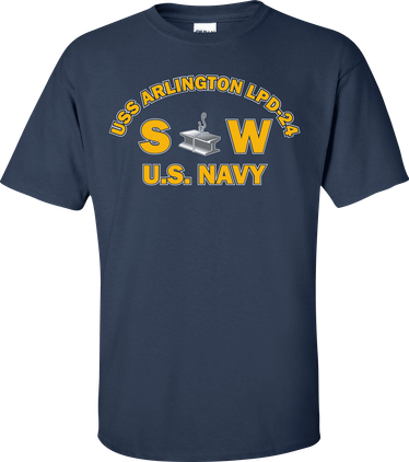 USS ARLINGTON LPD-24 Rate SW Steelworker T-Shirt