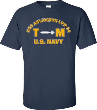 USS ARLINGTON LPD-24 Rate TM Torpedomans Mate T-Shirt
