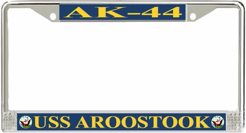 USS Aroostook AK-44 License Plate Frame