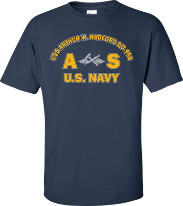 USS ARTHUR W. RADFORD DD-968 Rate AS Aviation Support Equipment Technician T-Shirt