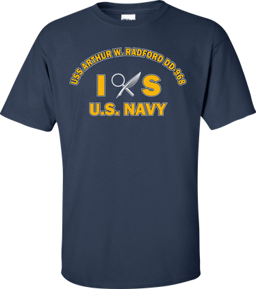USS ARTHUR W. RADFORD DD-968 Rate IS Intelligence Specialist T-Shirt