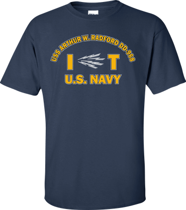 USS ARTHUR W. RADFORD DD-968 Rate IT Information Systems Technician T-Shirt