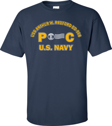 USS ARTHUR W. RADFORD DD-968 Rate PC Postal Clerk T-Shirt