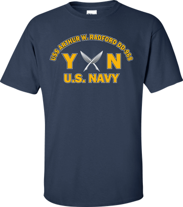 USS ARTHUR W. RADFORD DD-968 Rate YN Yeoman T-Shirt