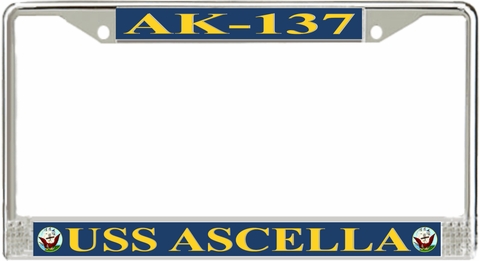 USS Ascella AK-137 License Plate Frame