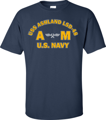 USS ASHLAND LSD-48 Rate AM Aviation Structural Mechanic T-Shirt