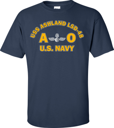 USS ASHLAND LSD-48 Rate AO Aviation Ordnanceman T-Shirt