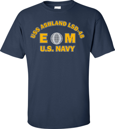USS ASHLAND LSD-48 Rate EM Electricians Mate T-Shirt