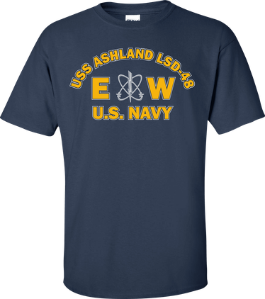 USS ASHLAND LSD-48 Rate EW Electronics Warfare Technician T-Shirt
