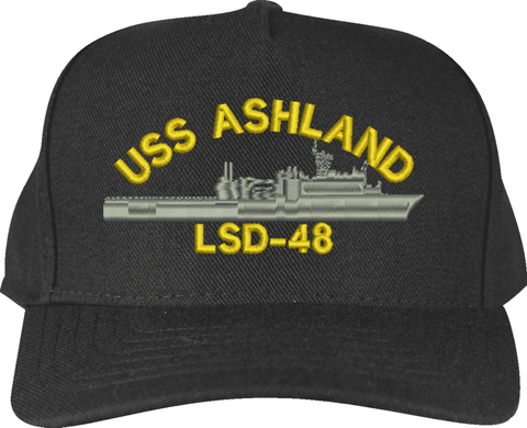 USS Ashland LSD-48 Ships Custom Embroidered Cap