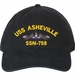 USS Ashville SSN-758 with Dolphins Unstructured Dad Cap