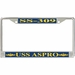 USS Aspro SS-309 License Plate Frame