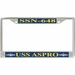 USS Aspro SSN-648 License Plate Frame