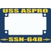 USS Aspro SSN-648 Motorcycle Frame