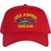 USS Aspro SSN-648 with Dolphins Custom Embroidered Cap