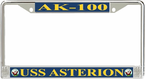 USS Asterion AK-100 License Plate Frame