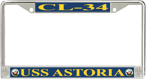 USS Astoria CL-34 License Plate Frame