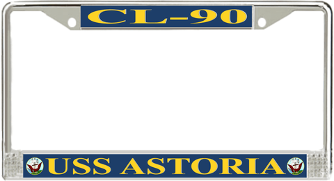USS Astoria CL-90 License Plate Frame