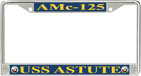 USS Astute AMc-125 License Plate Frame